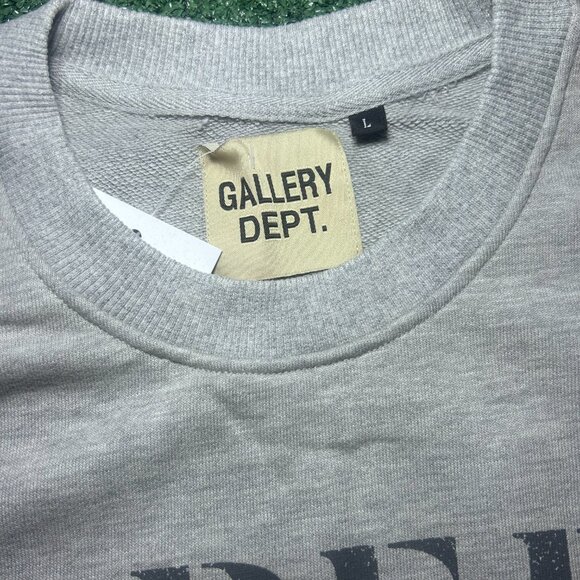 Gallery Dept Crew neck Sweatshirt Grey Size Large - Picture 5 of 5